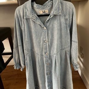 Free People denim mini dress